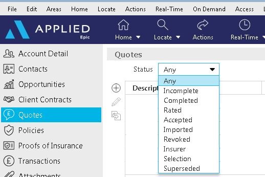 Quote Search States