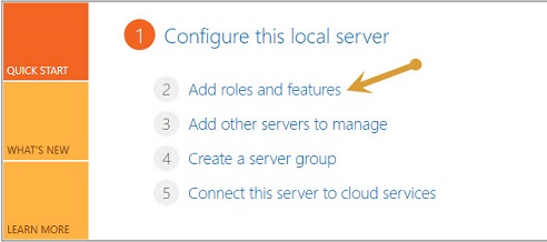 Server Manager-Main Screen