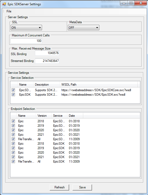 Web Configuration