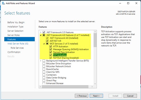 Windows 2016 Features Details