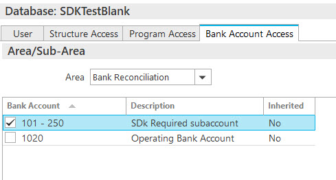 Epic Update User Bank Account Access