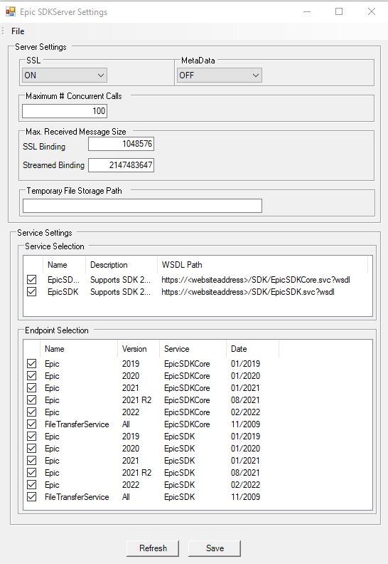 Web Configuration