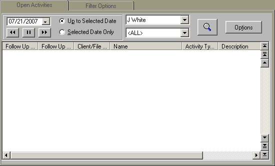 Open Activities List